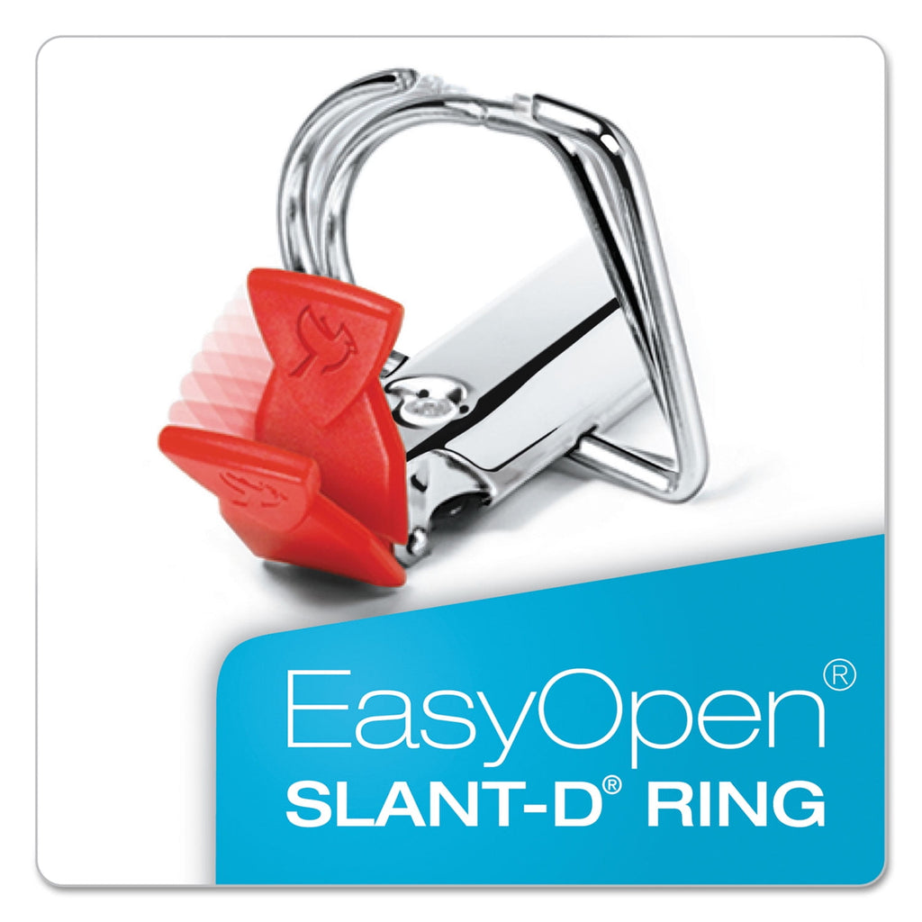 FreeStand Easy Open Locking Slant-D Ring Binder, 5" Cap, 11 x 8 1/2, White - Image 4