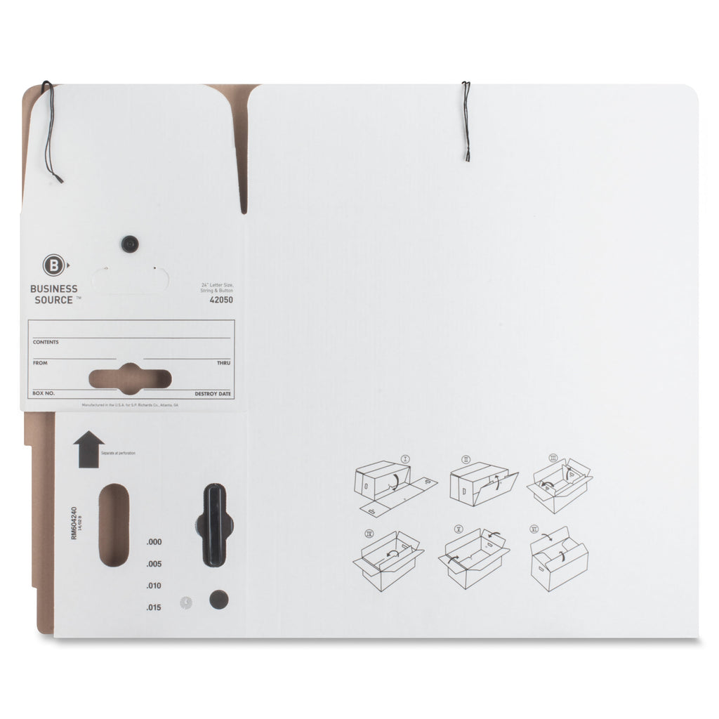 Light Duty Letter Size Storage Box, White, 12 / Carton (Quantity) - Image 6