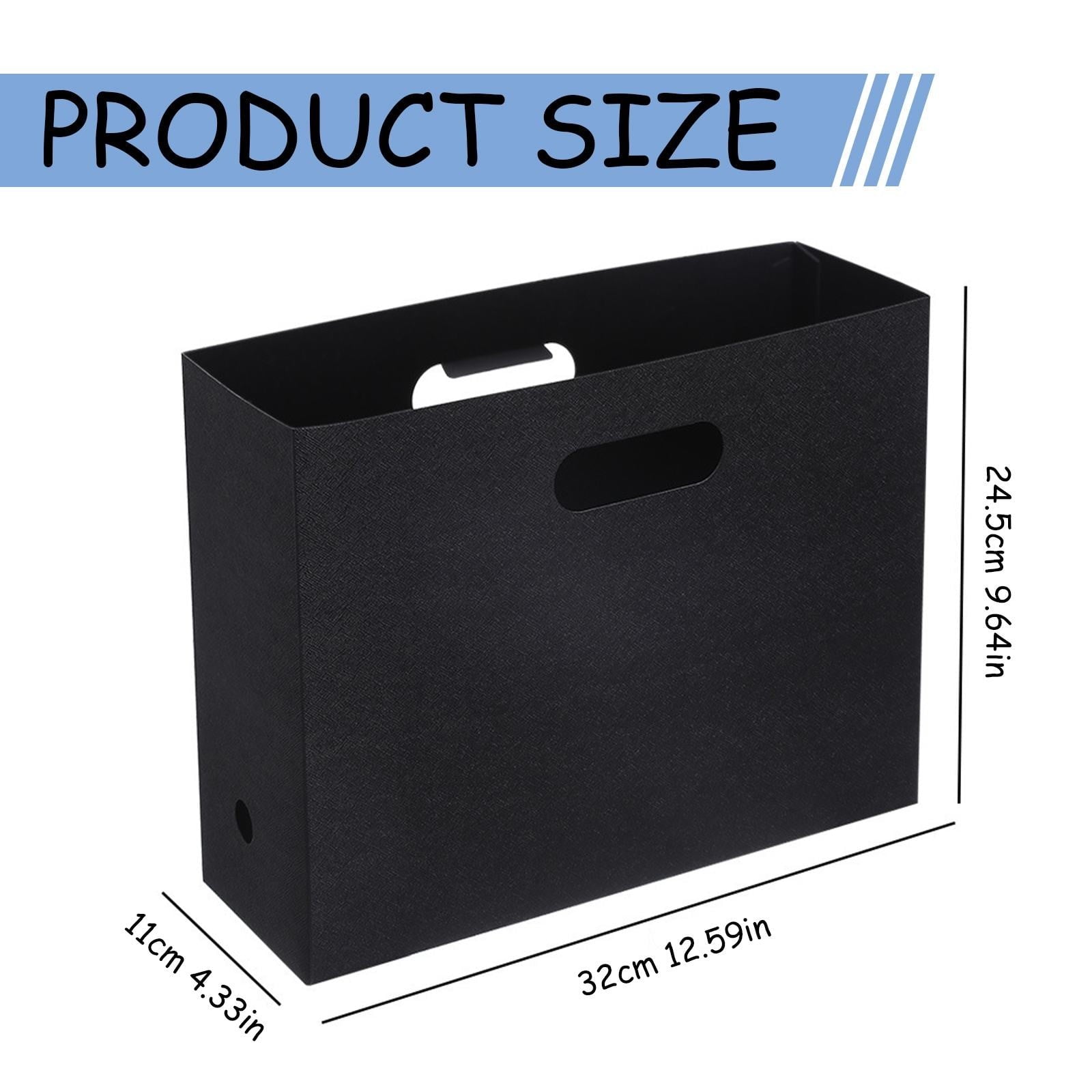1Pc Foldable Storage Basket with Handles,Desktop Organization File Storage Box,Multi-purpose Organizer Box for Toy an... - Image 3