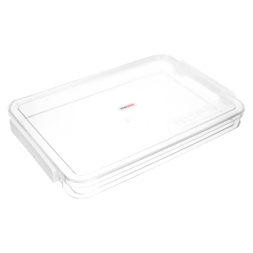 Lightweight Transparent File Case with Lock Pet ABS Material Document Storage - Image 4