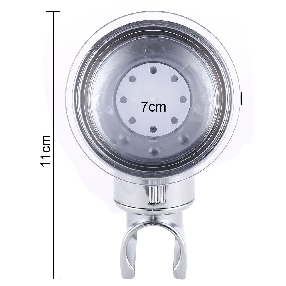 Rzvnmko 1Pcs Adjustable Suction-cup Shower Head Holder, Shower Head Holder, Bathroom Suction-cup Shower Head Holder, No-perforation, Chrome - Image 2