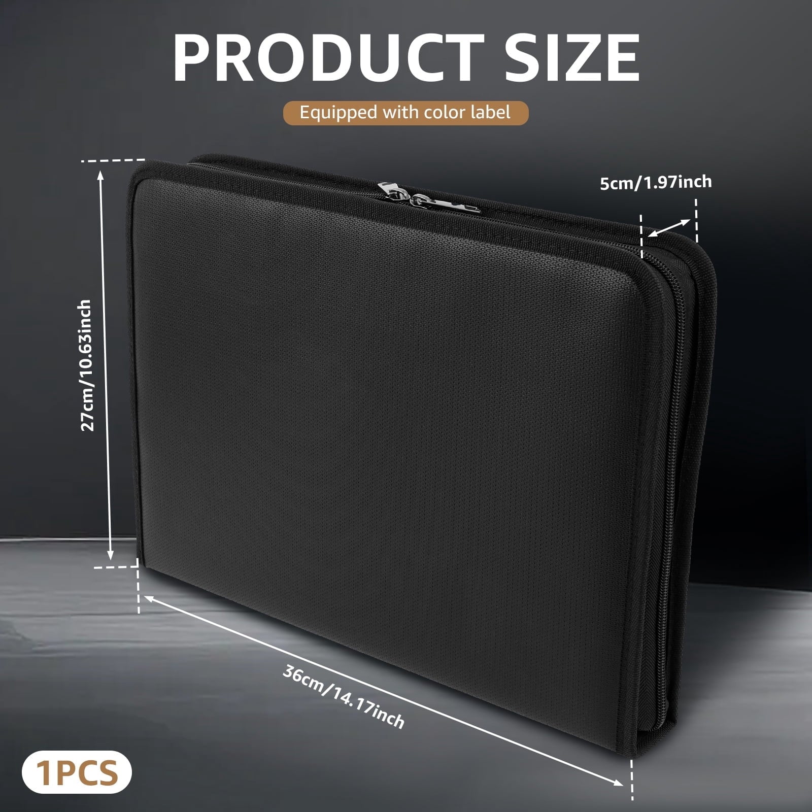 13 Pockets Expanding File Folder, Folio Accordion File Organizer, A4 Fireproof File Storage Folder, Important Documen... - Image 2