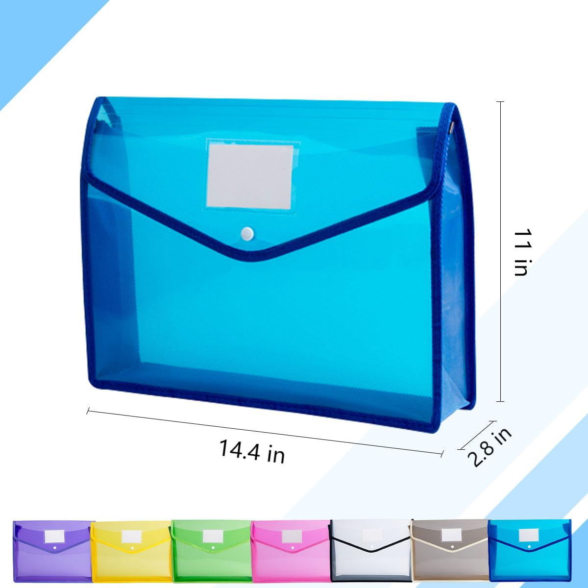 7 Pack Expanding Accordion File Folder 14.4"11" File Box File Organizer - Home Office Supplies and Organizers - Image 4