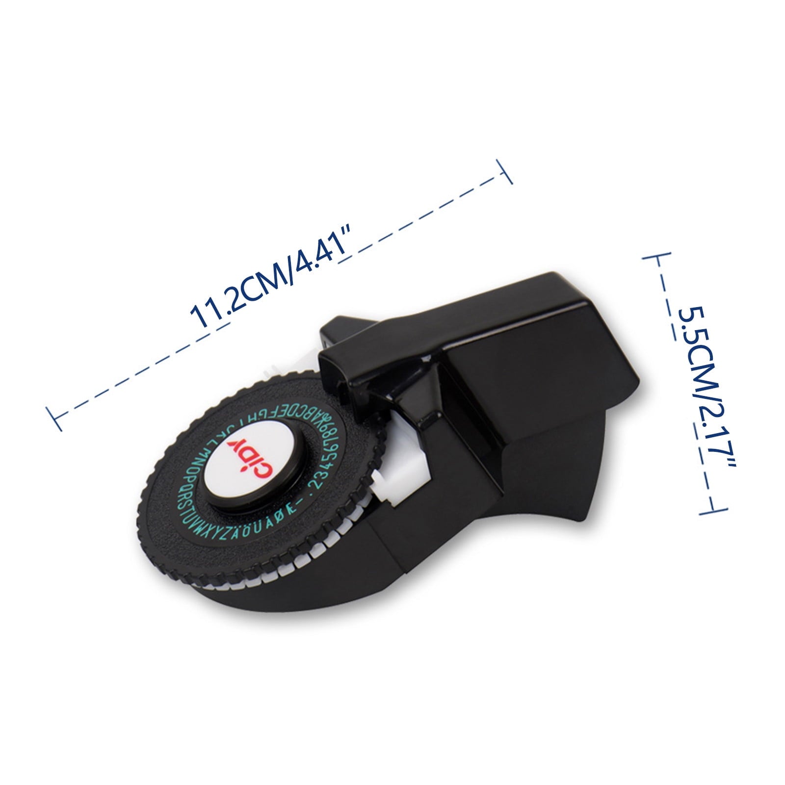 Yunuuuoa Manual Embossing Label Maker with Soft-Grip Handle, Easy Tape Cutting Feature, No Batteries Needed for Home Office School Organizat - Image 2