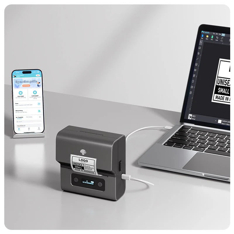Upgraded3Inch Bluetooth Thermal Label Printer, Wireless Bluetooth Labeling System for Retail, Warehouse & Home Organi... - Image 6