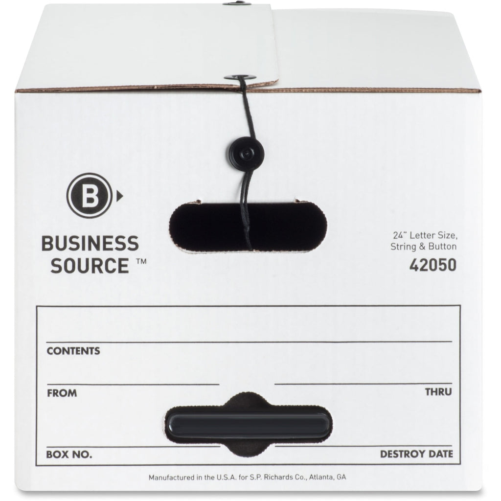 Light Duty Letter Size Storage Box, White, 12 / Carton (Quantity) - Image 2