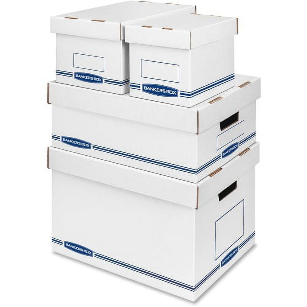 Organizers Storage Boxes, 12 / Carton, White,Blue - Image 5