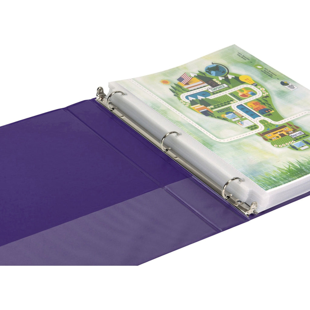 Earth's Choice Plant-Based Durable 3 Inch 3 Ring View Binders - Assorted, Assorted - Image 2