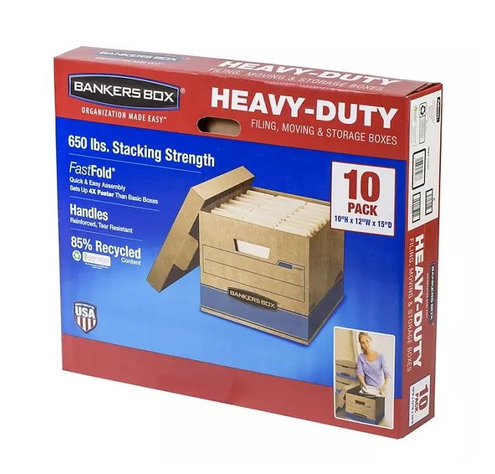 Heavy Duty Storage Boxes 10x12x15" 10 Pack - Image 3