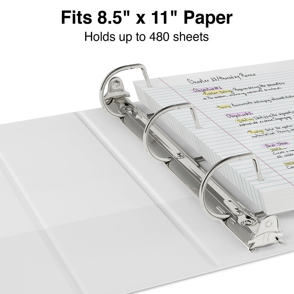Standard 1.5" 3-Ring View Binders Black 12/Carton / - Image 3