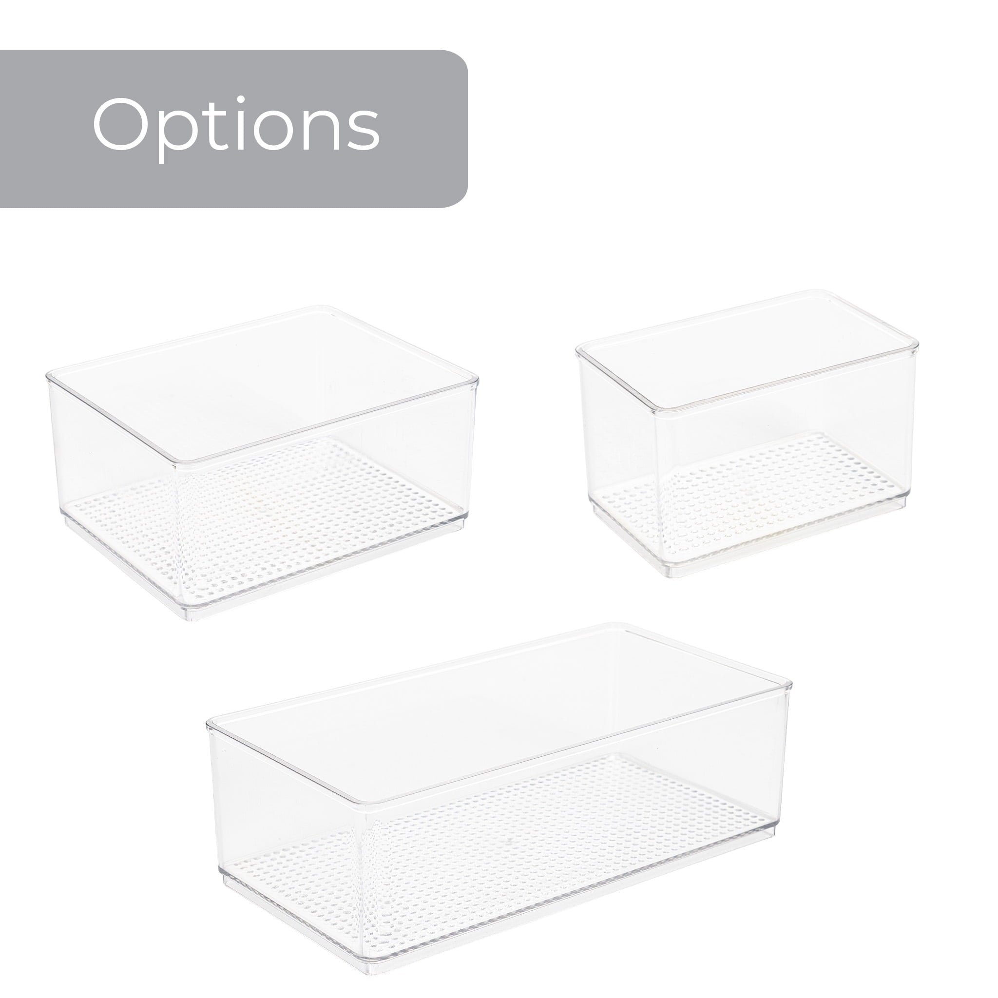Medium Clear Plastic Organizer Bin for Bathroom Storage - Image 2