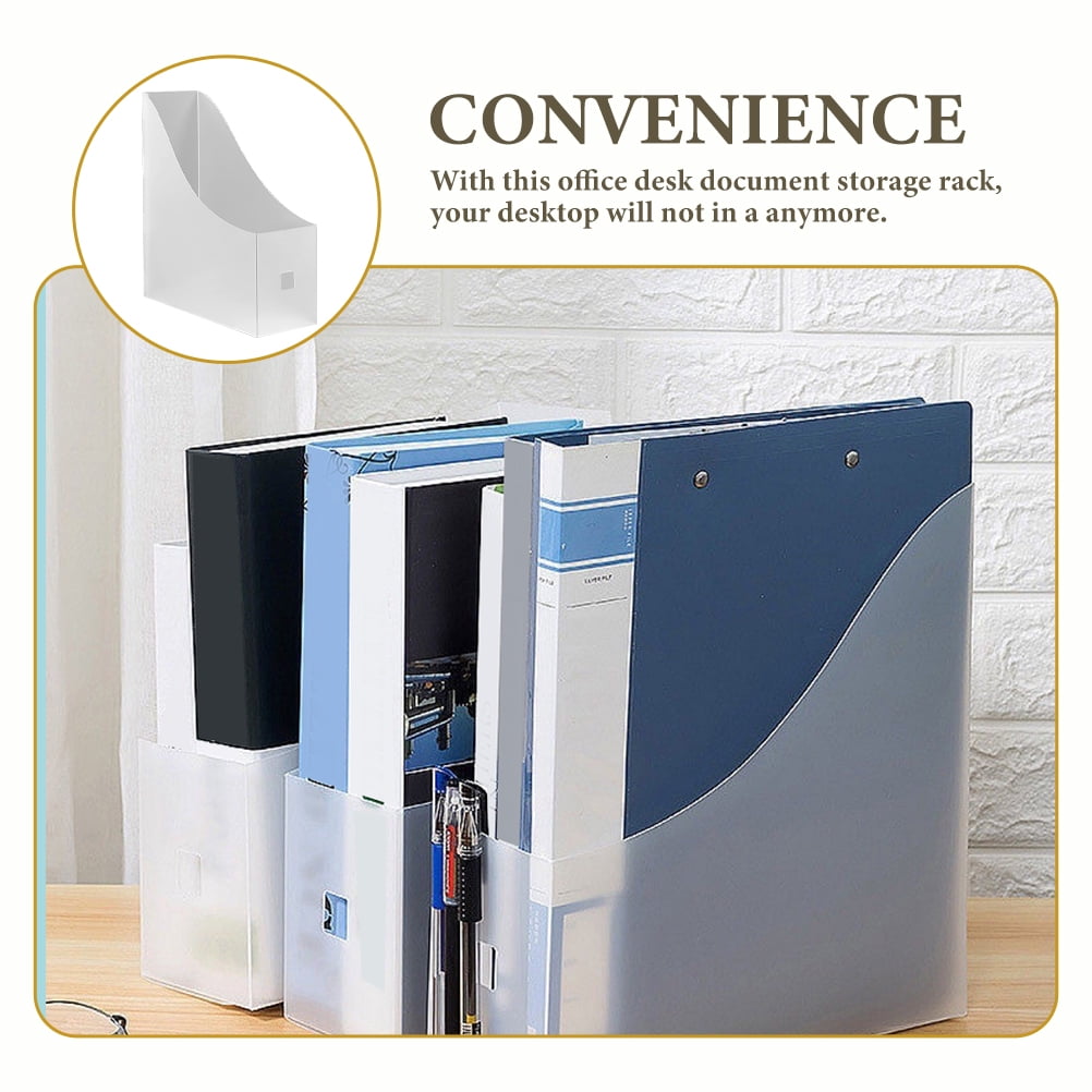 OUNONA  5 Pcs Magazine File Holder Vertical Folder Storage Box Office - Image 2