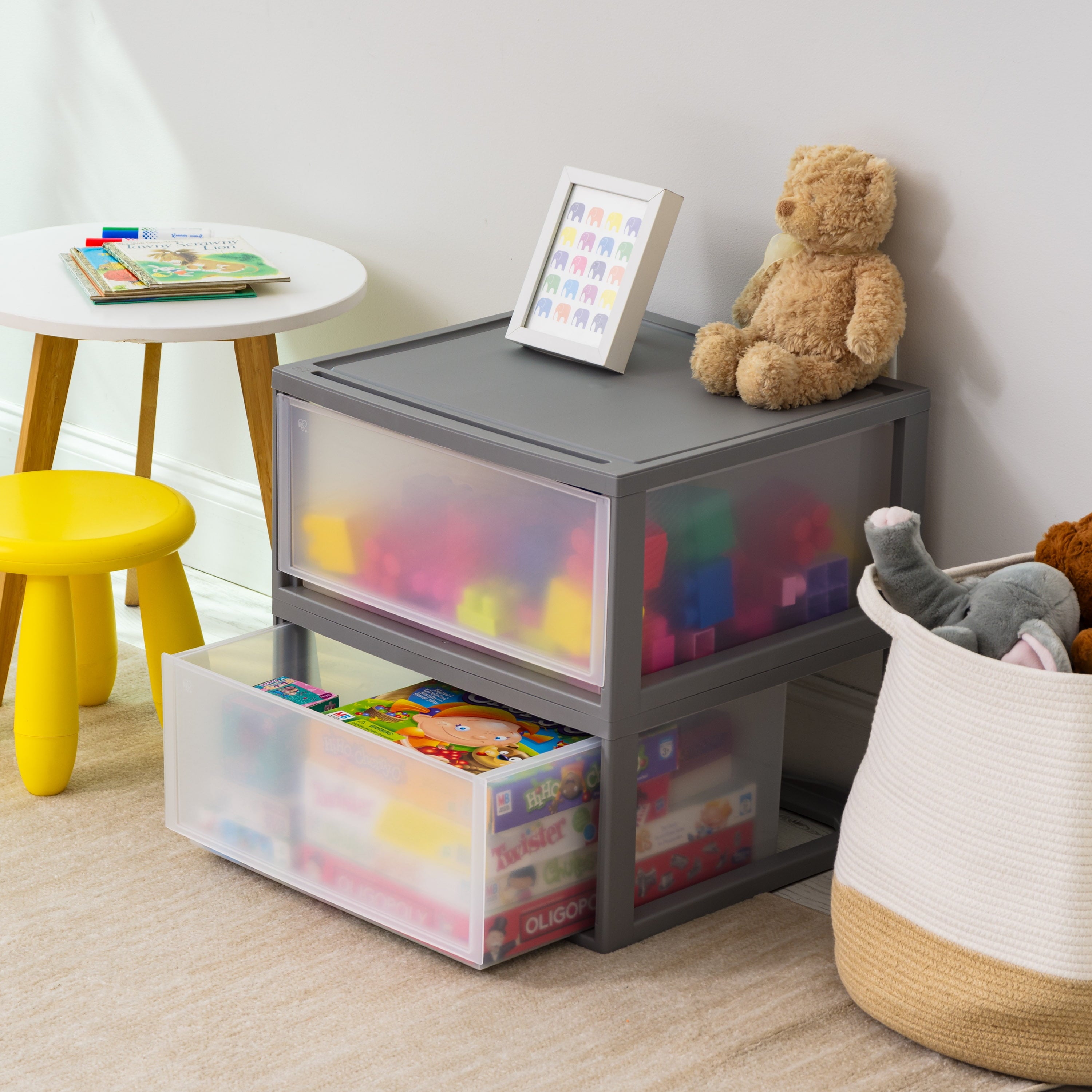 IRIS 47 Qt XLarge Plastic Drawers, Under Bed Storage Bins, Stackable, Modular 2Pk - Image 5