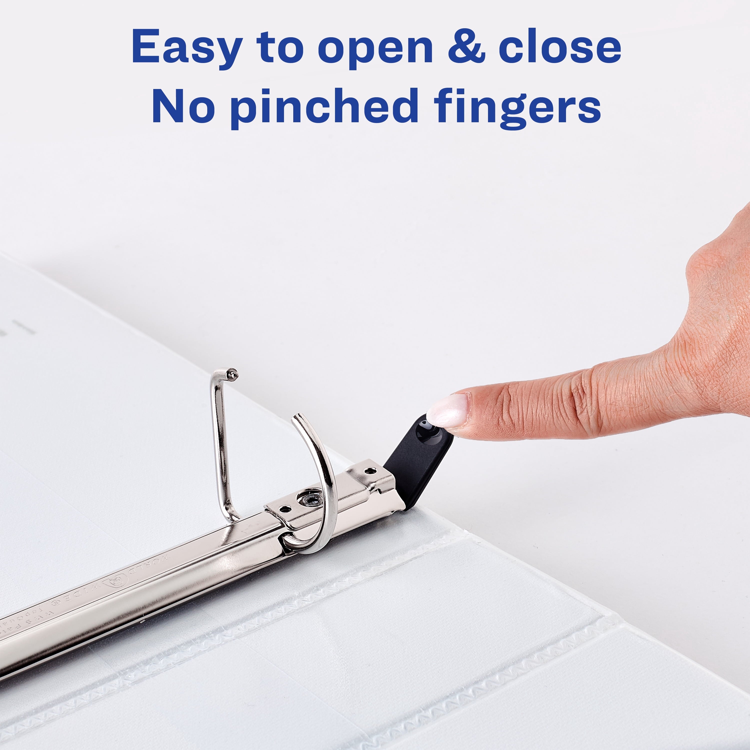 Avery Heavy-Duty View 3 Ring Binder, 1.5" Slant Rings, White - Image 5