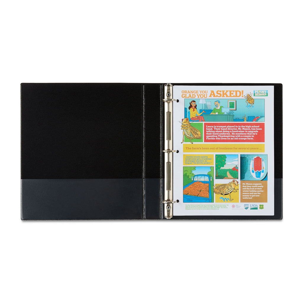 Durable View 1-inch D-Ring Binder, Black - Image 5