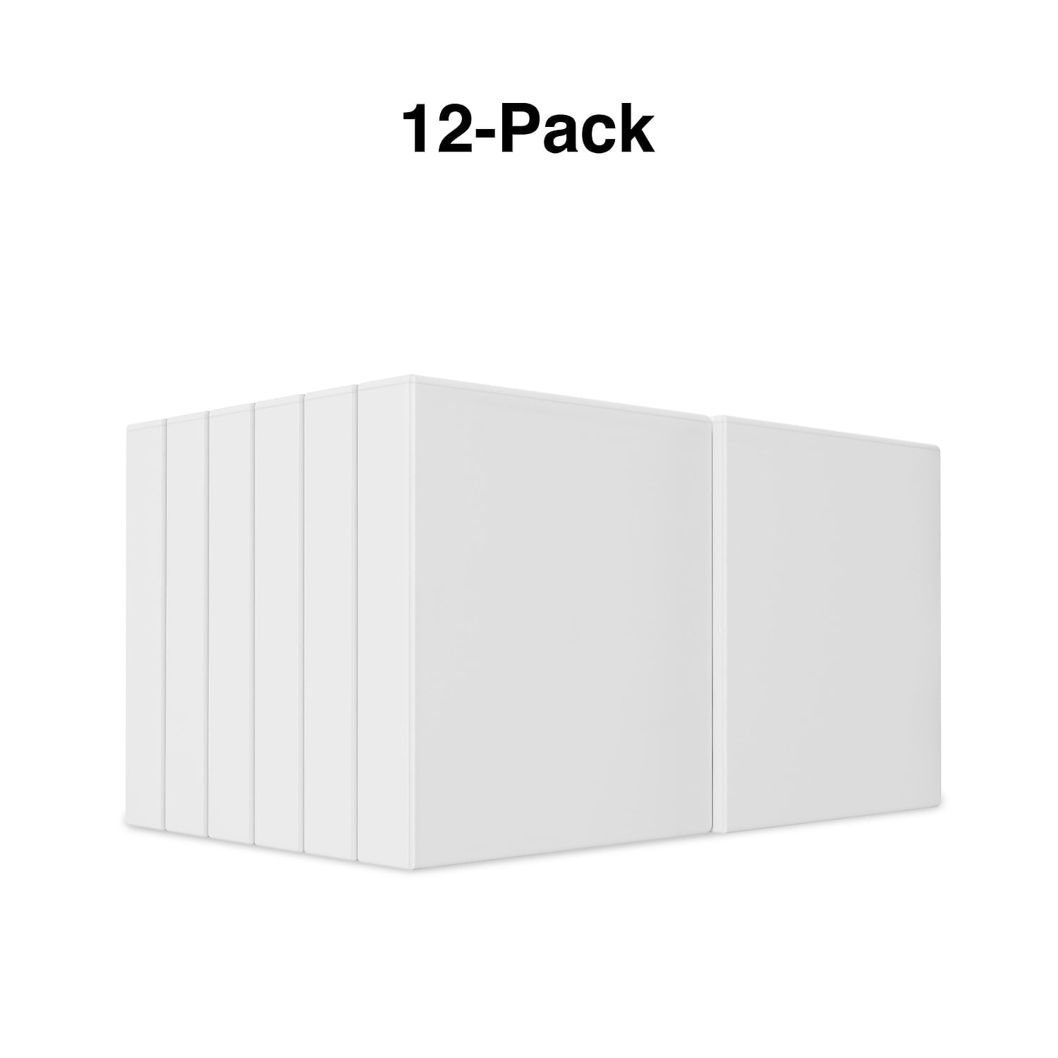 1-1/2" Simply View Binders with Round Rings White 12/Pack 358170 - Image 6