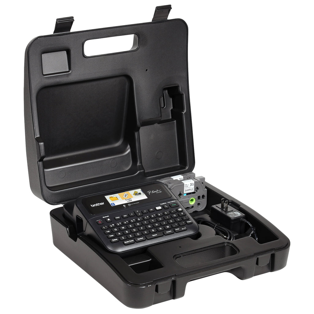 P-touch Business Professional Cected Label Maker with Bluetooth Cectivity, includes carry case and 4m Black Print on ... - Image 2