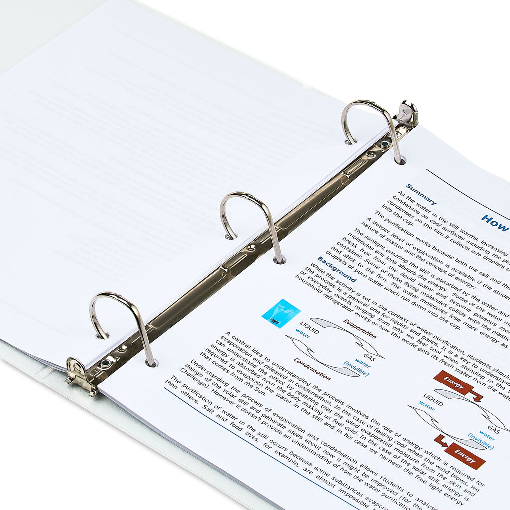 Durable View 1.5-inch D-Ring Binders, 4 Count, White - Image 5