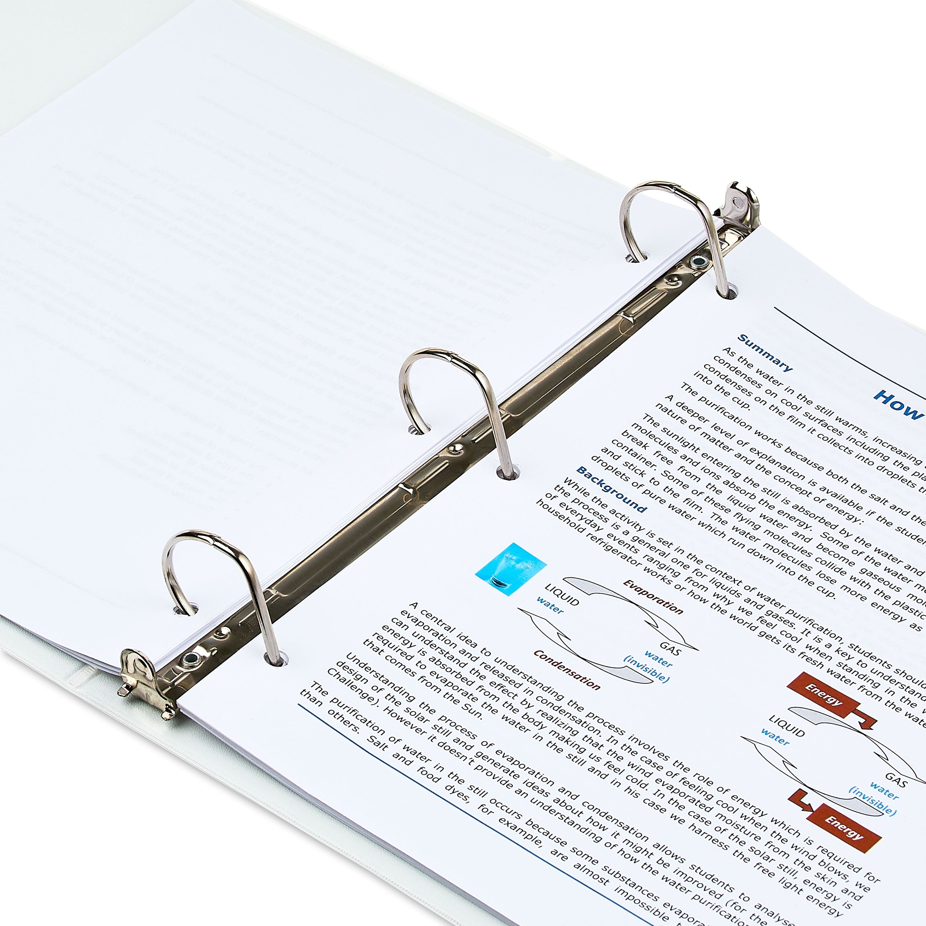 Durable View 1.5-inch D-Ring Binders, 4 Count, White - Image 5