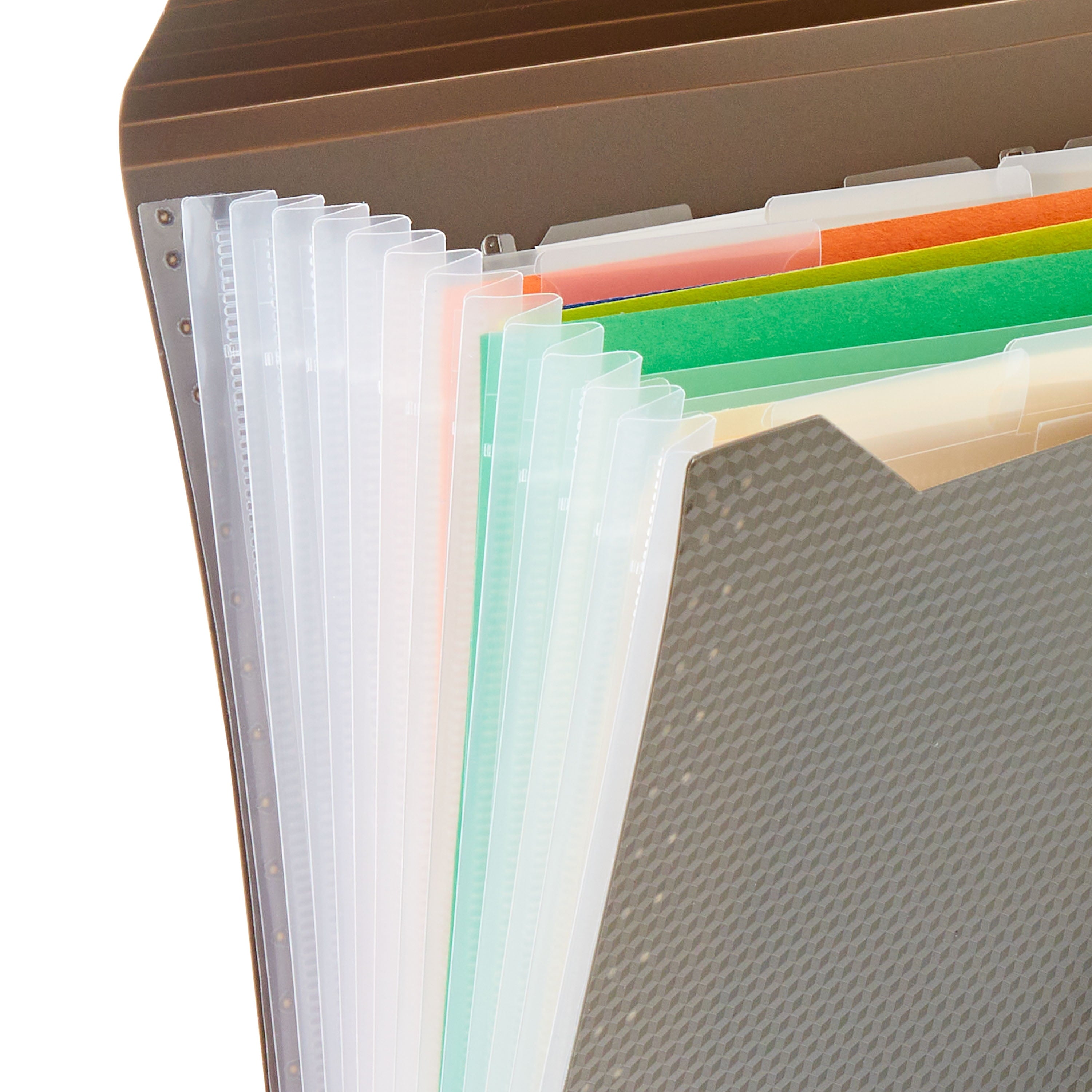 13-Pocket Expanding File Folder, Textured Gray - Image 5