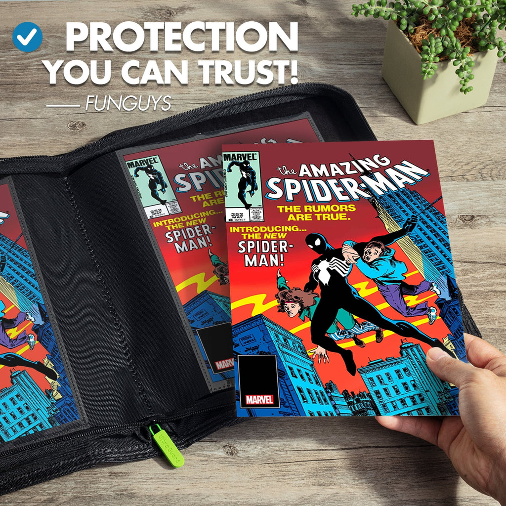 Comic Book Binder, 1 Pocket, Holds 32 Comic Book, Black and Black - Image 2