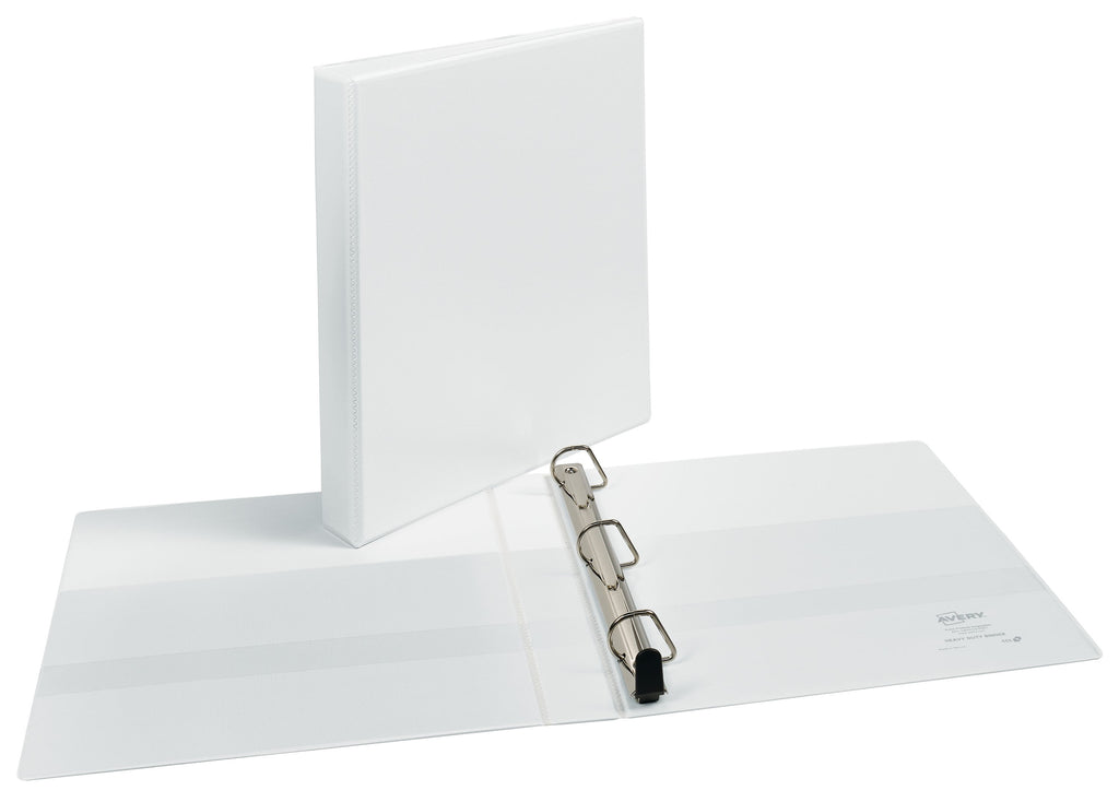 Heavy Duty View Binder, 2", White, Slant Ring, One-Touch, 530 Sheet Capacity, 1 Binder - Image 6