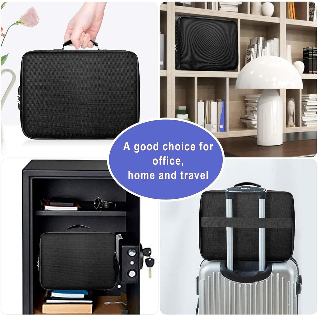 Document Holder Bag Fireproof File Storage Bags with Letter Size File Bag, Document Organizer with Lock Water-Resista... - Image 5
