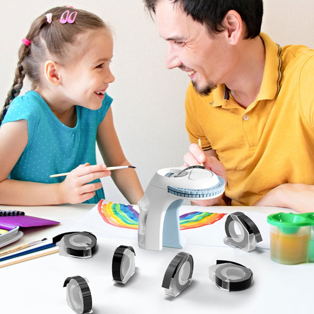 Portable Label Maker, Manual Embossing Device for Home Office, Kitchen Storage & - Image 2