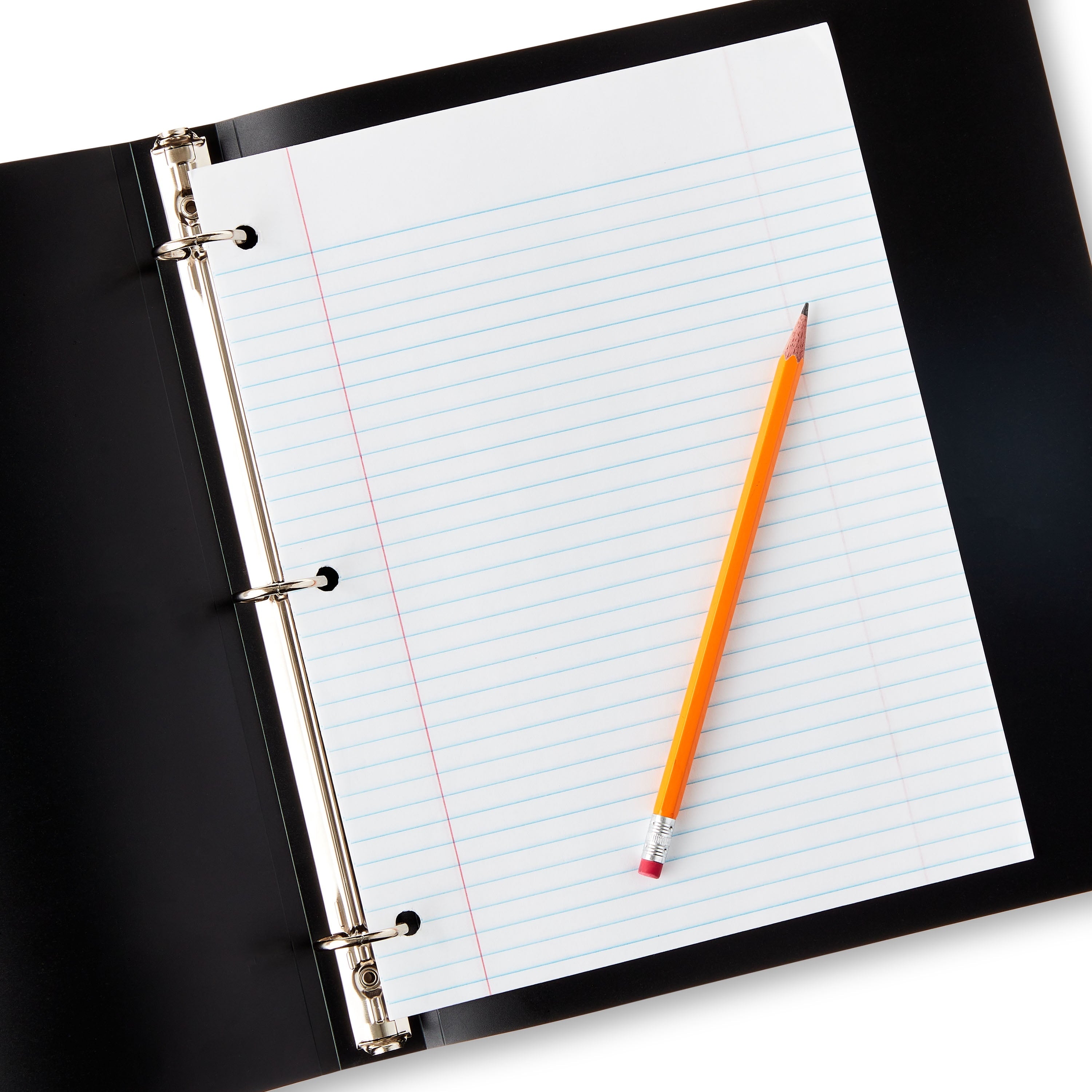 Poly Standard 1" Round-Ring Binder, Black - Image 5