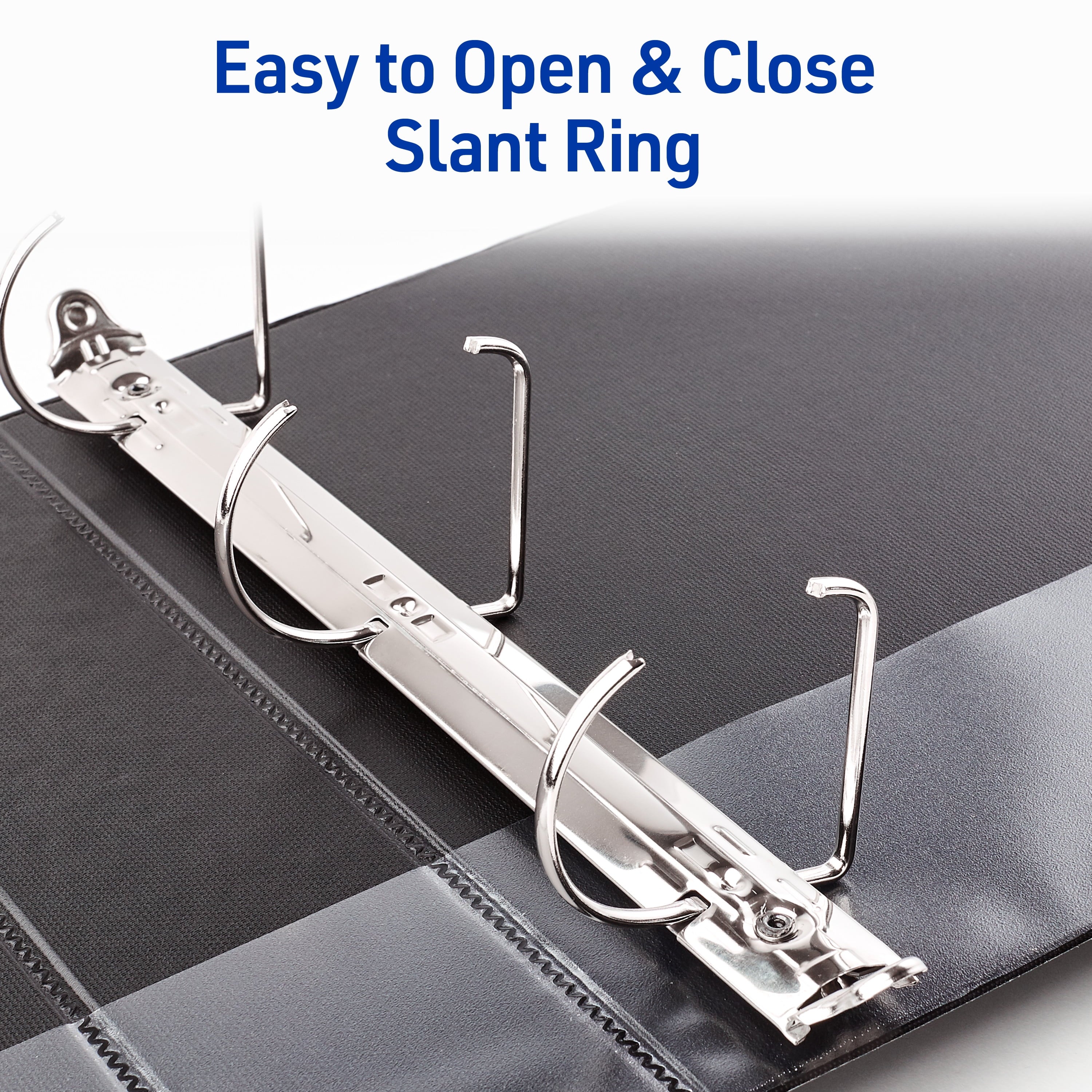 Avery Durable View 3 Ring Binder, 3" Slant Rings, 1 Black Binder - Image 3
