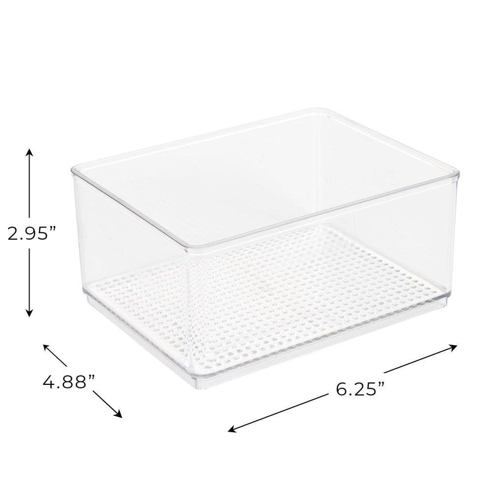 Medium Clear Plastic Organizer Bin for Bathroom Storage - Image 5