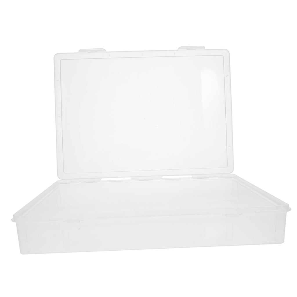 Masteelf Office Document Box Portable Project Case Certificate Holder Plastic File Storage Box (Flat Style) - Image 5