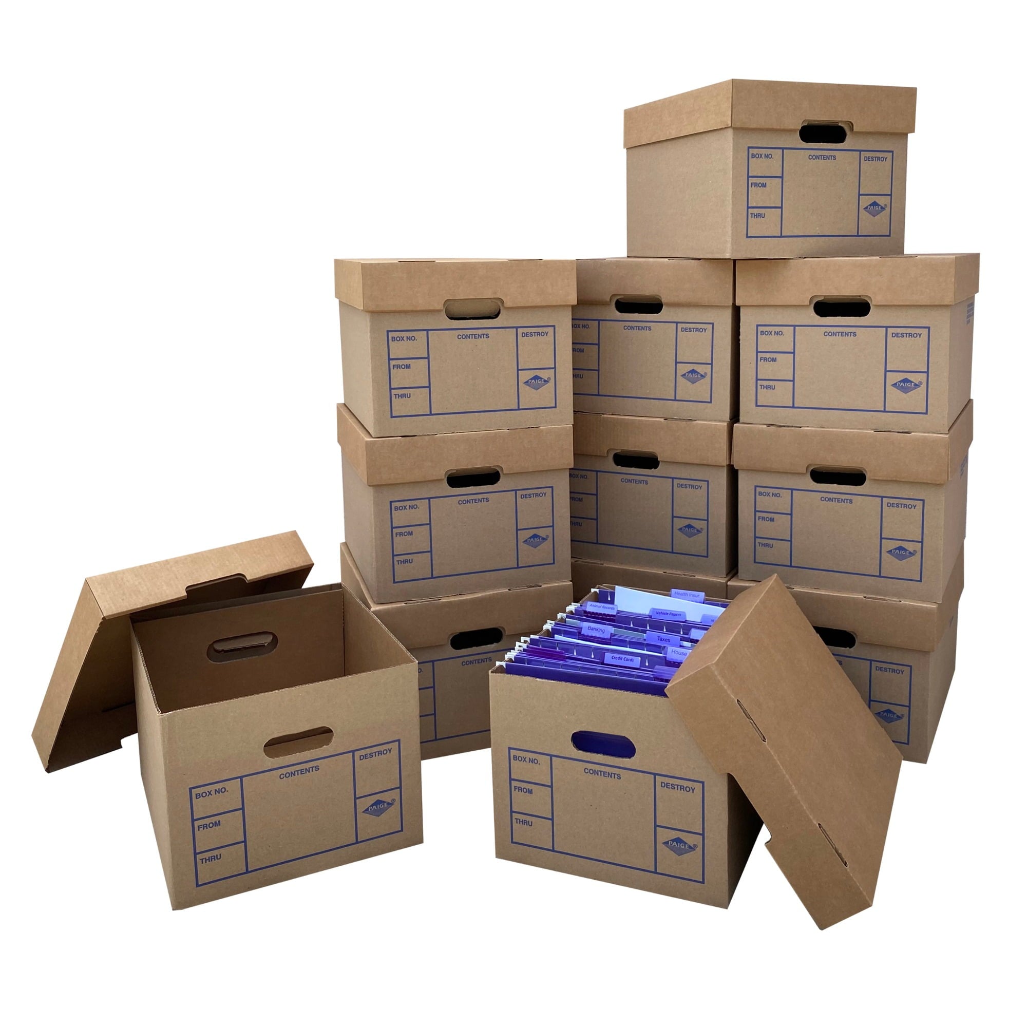 Office Moving Storage Boxes (12 Pk) Miracle File Moving Boxes 15x12x10 - Image 5