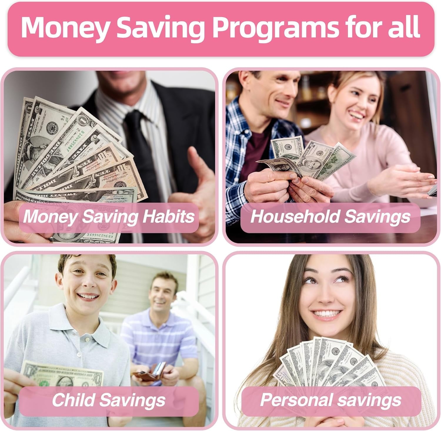 100 Envelopes money saving Challenge Binder, budget binder with cash envelopes, Cash Stuffing Binder 30 Days to 52 Weeks - Image 6