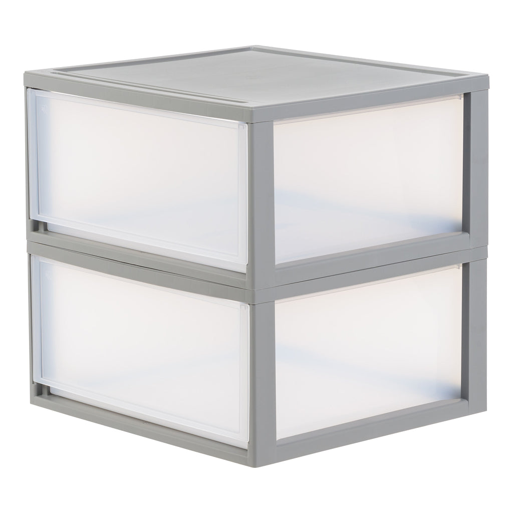 IRIS 47 Qt XLarge Plastic Drawers, Under Bed Storage Bins, Stackable, Modular 2Pk - Image 2