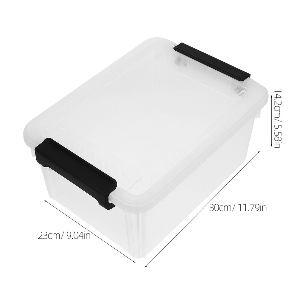 Document Plastic Storage Box Sleek Design For Office Workers 1Pack 11.8X9.1X5.6In - Image 2