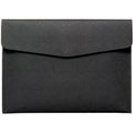 A4 Leather Document Folder, Waterproof Business File Organizer with Snap Closure, Portable Portfolio Case for Office ...