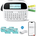 Label Maker Bluetooth Waterproof Label Maker with QWERTY Keyboard, USB-C Rechargeable Handheld Printer, Replace for S...