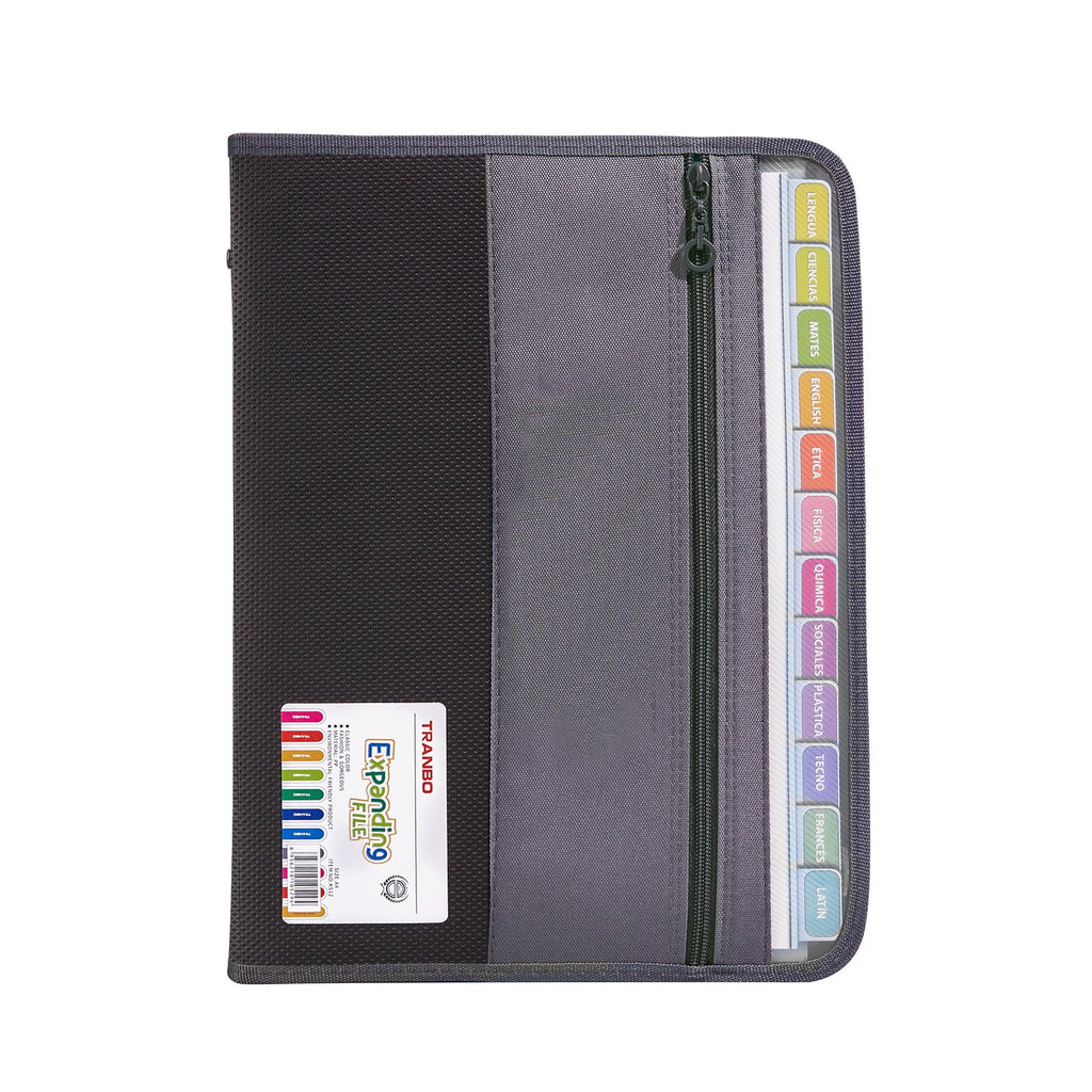 Document Expanding Folder with 13 Pockets Document with Handle & Labels, Portable Home Travel Safe Storage for Letter...
