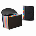 Folder,Accordion Organizer With 13 Pockets,For Letter/A4 Size Papers,Black