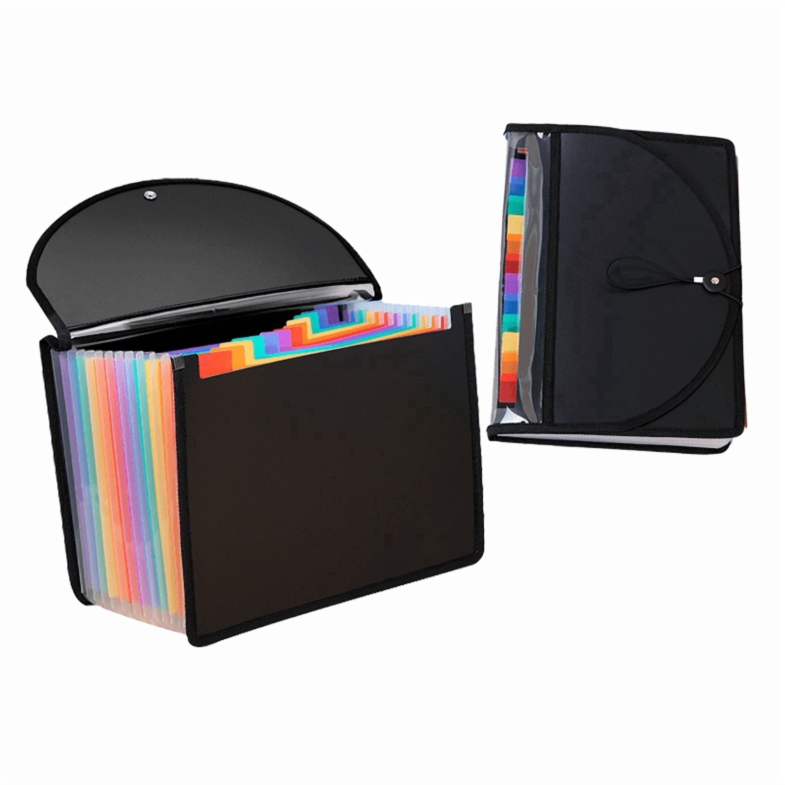 Folder,Accordion Organizer With 13 Pockets,For Letter/A4 Size Papers,Black