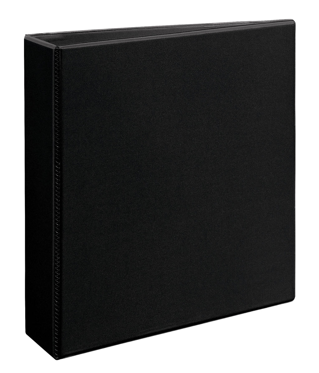 2" Heavy-Duty View Binder, One Touch Slant Rings, Black, 500 Sheets