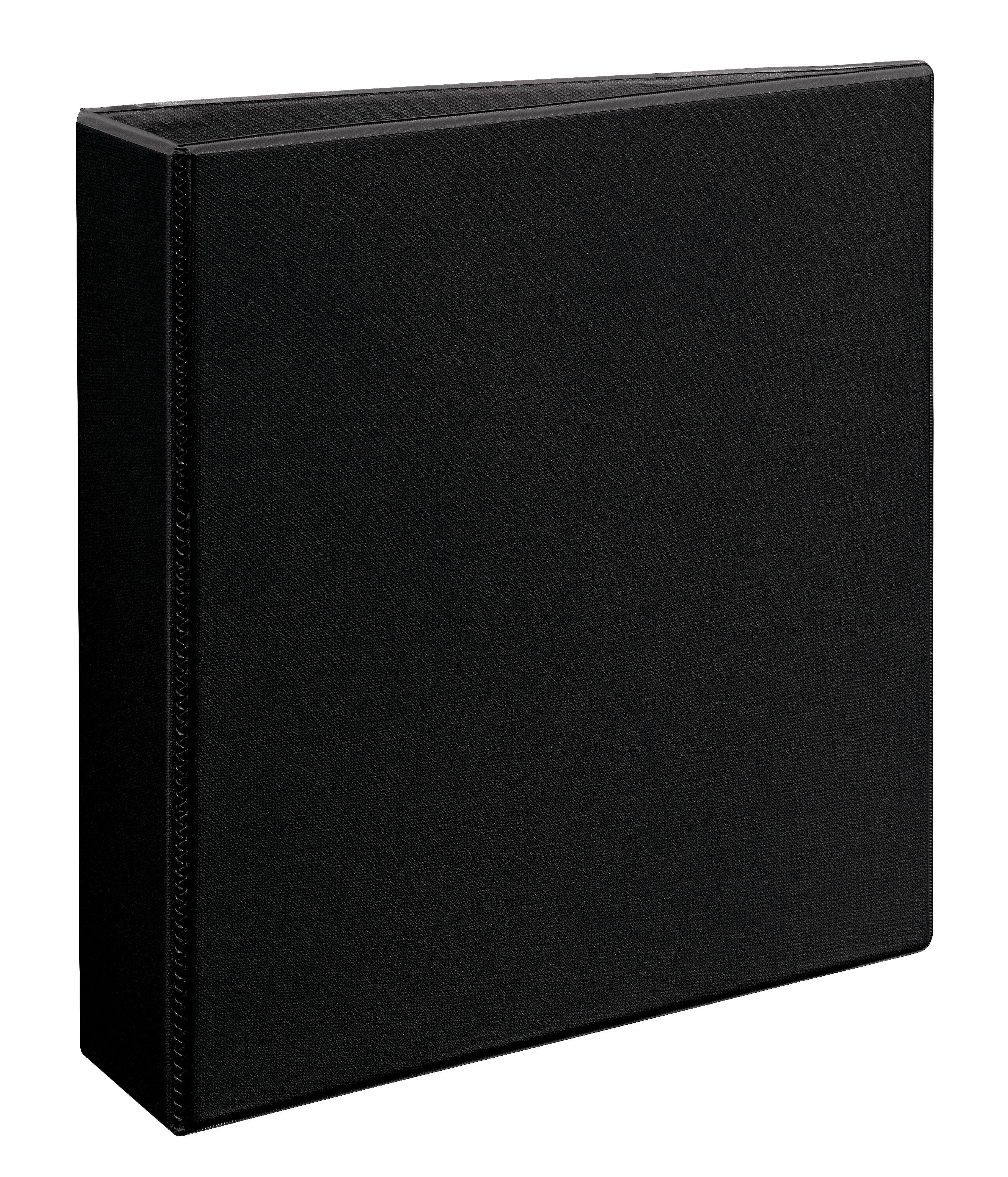 2" Heavy-Duty View Binder, One Touch Slant Rings, Black, 500 Sheets