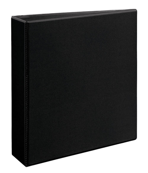 2" Heavy-Duty View Binder, One Touch Slant Rings, Black, 500 Sheets