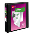 Durable View 3 Ring Binder, 1.5" EZD Rings, 1 Black Binder