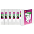 Durable View 3 Ring Binder, 3" Slant Rings, 1 White Binder (17042) - 6 Pack