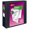 View 3 Ring Binder, 4" EZD Rings, 1 Black Binder