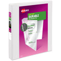 Durable View 1" Binder, White Binder (17012)