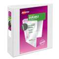Avery Durable View Binders, 3 inch Rings, 1 White Binder (09701)