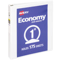 Standard View Binder, 1" Round Rings, White Binder (05711)